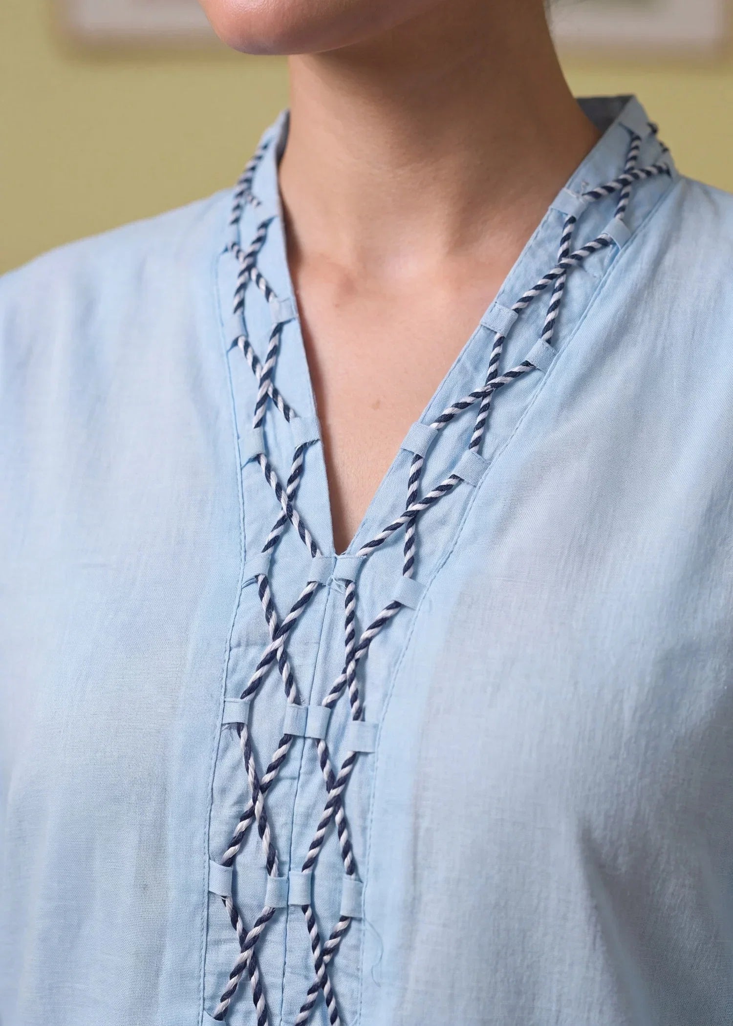 Espresso Blue Premium Fabric Pakistani Summer Dresses - Sahiba-clothing - 4