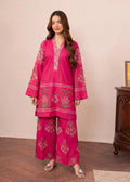 Geranium Red Premium Fabric Pakistani Summer Dresses - Sahiba-clothing - 1