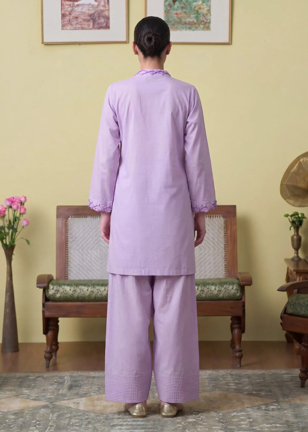 Espresso Lailac Premium Fabric Pakistani Summer Dresses - Sahiba-clothing - 2