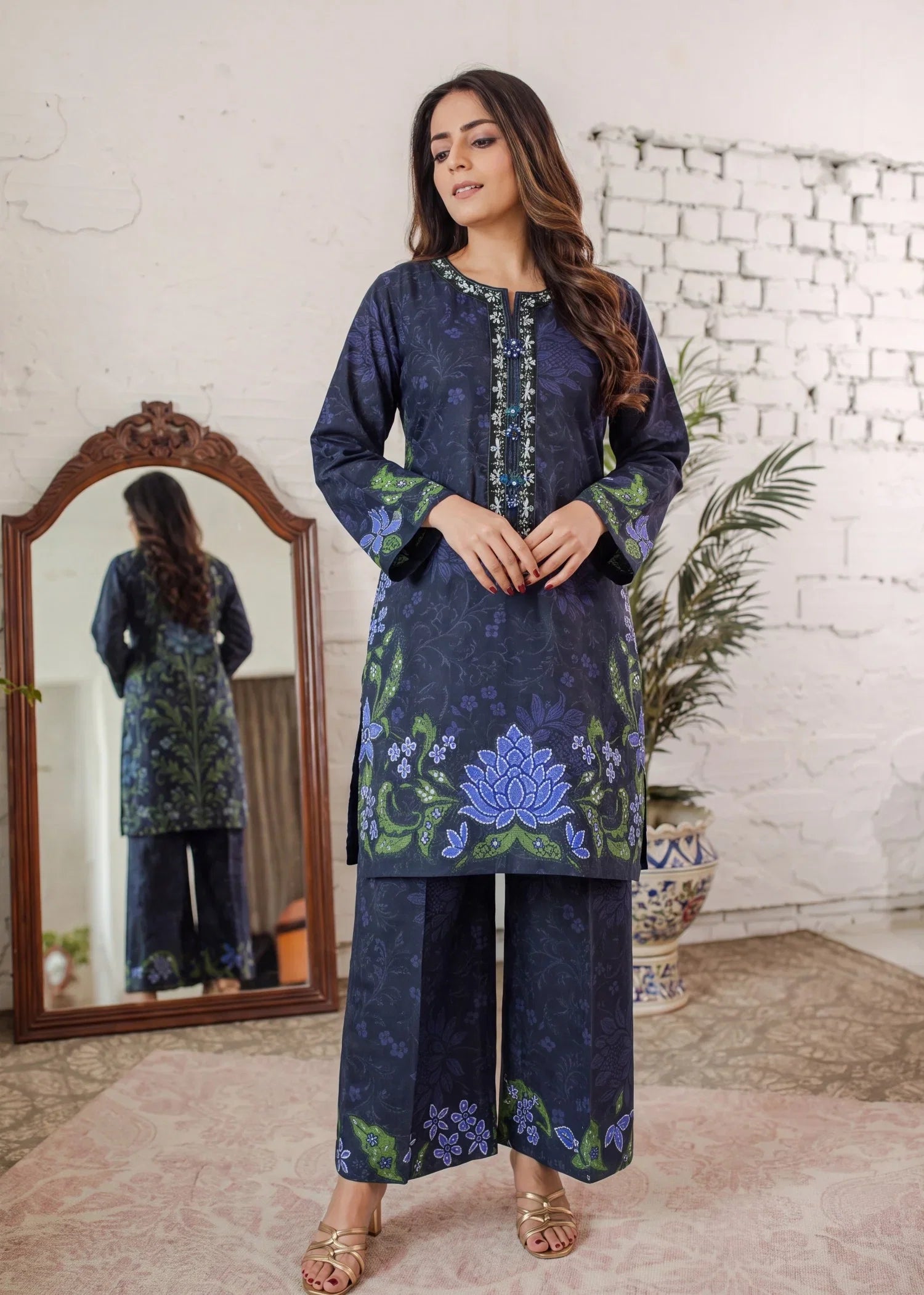 Ombre Premium Fabric Pakistani Summer Dresses - Sahiba-clothing - 1
