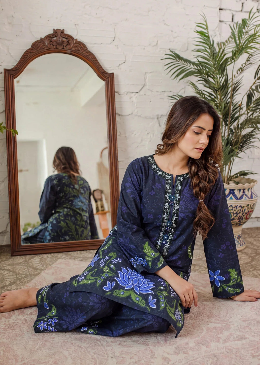 Ombre Premium Fabric Pakistani Summer Dresses - Sahiba-clothing - 2
