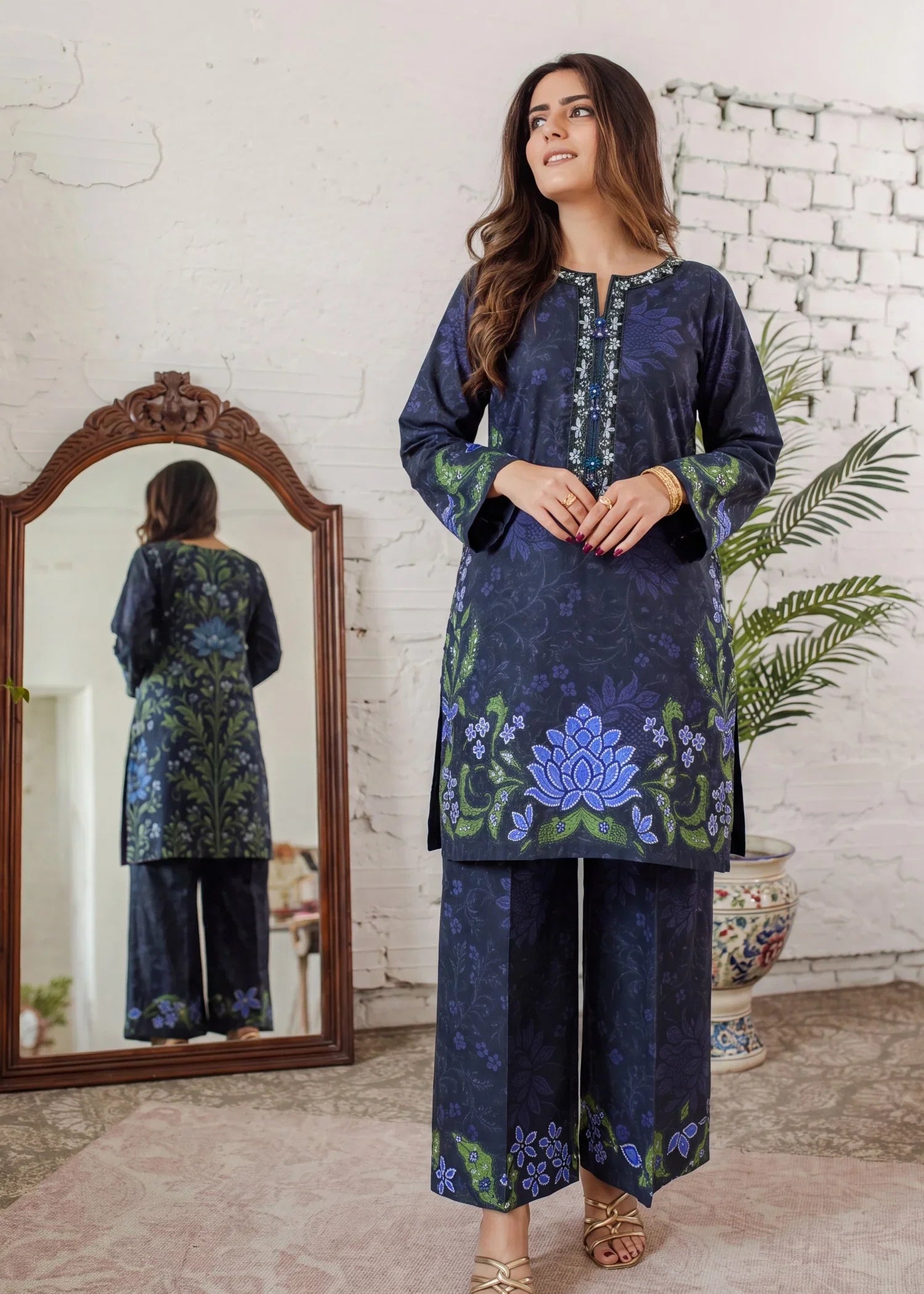 Ombre Premium Fabric Pakistani Summer Dresses - Sahiba-clothing - 3