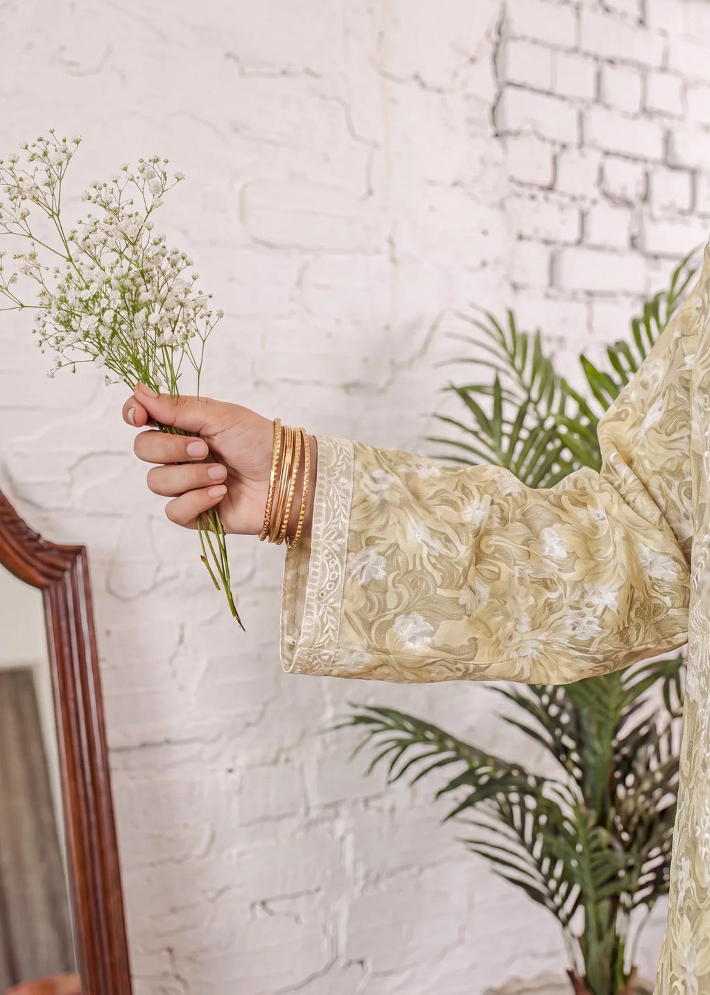Goldenrod Premium Fabric Pakistani Summer Dresses - Sahiba-clothing - 5