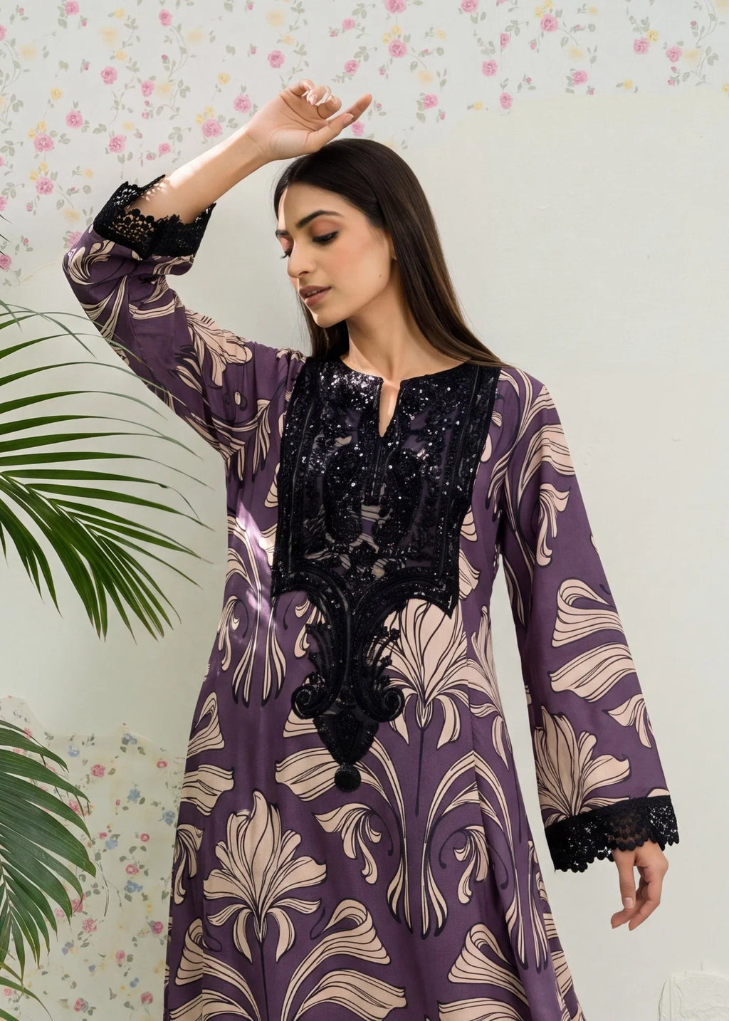 Banafsha Premium Fabric Pakistani Summer Dresses - Sahiba-clothing - 3