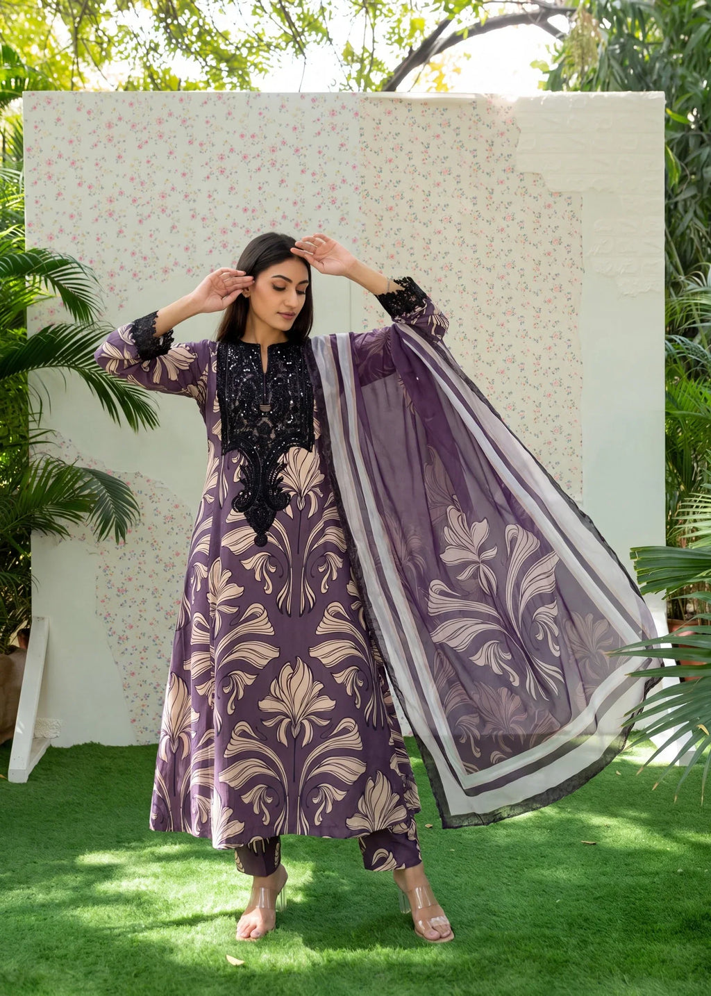 Banafsha Premium Fabric Pakistani Summer Dresses - Sahiba-clothing - 5
