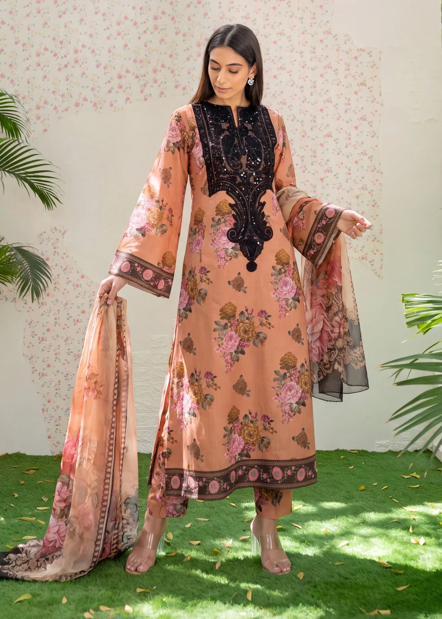 Glamour Posh Premium Fabric Pakistani Summer Dresses - Sahiba-clothing - 1