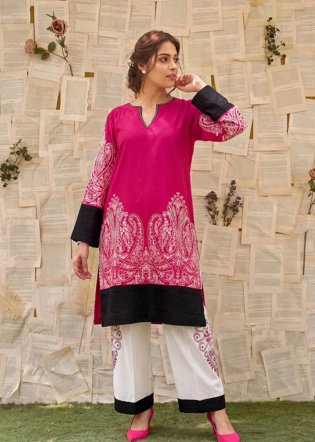 Qamariya Premium Fabric Pakistani Summer Dresses - Sahiba-clothing - 3