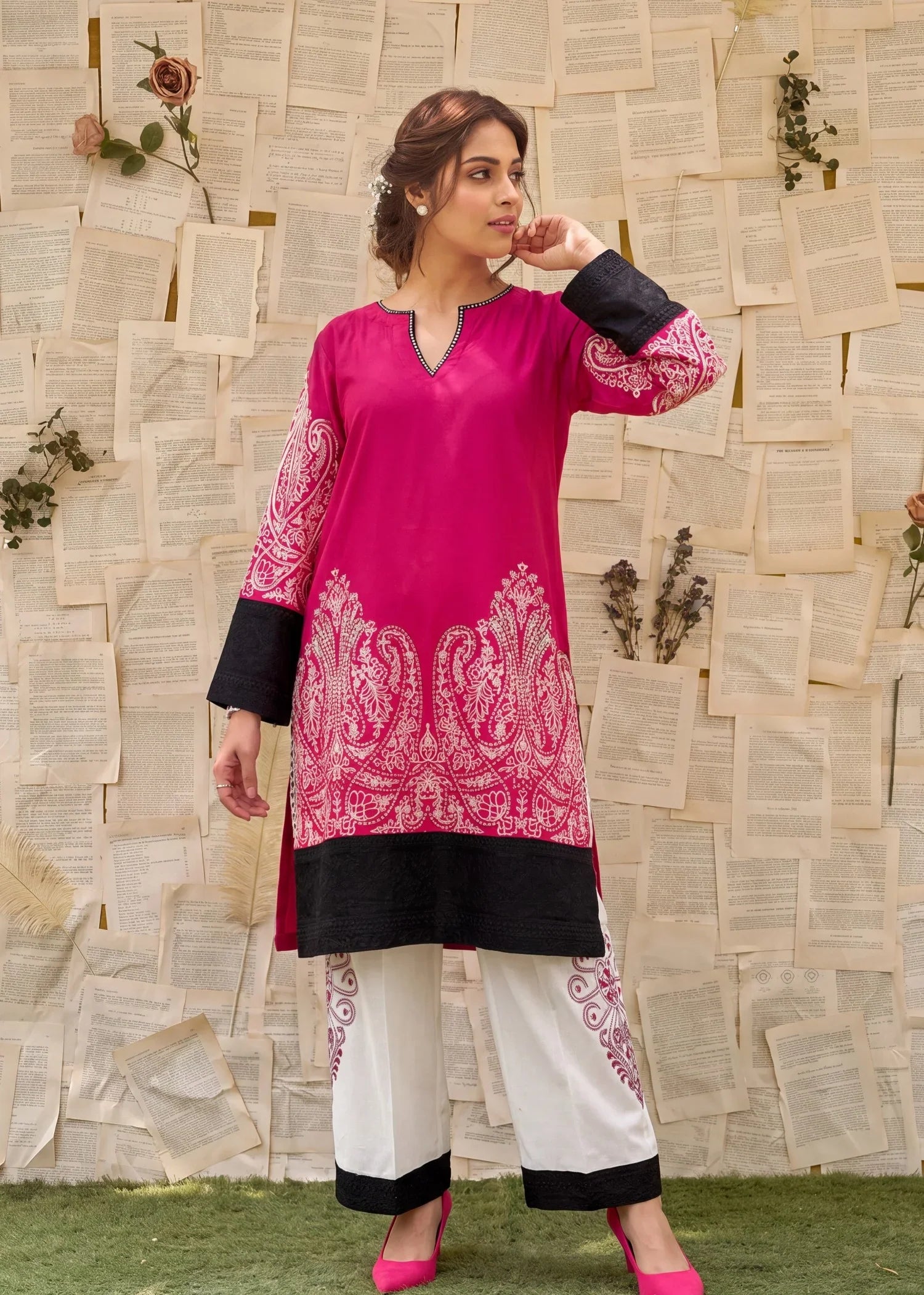 Qamariya Premium Fabric Pakistani Summer Dresses - Sahiba-clothing - 3