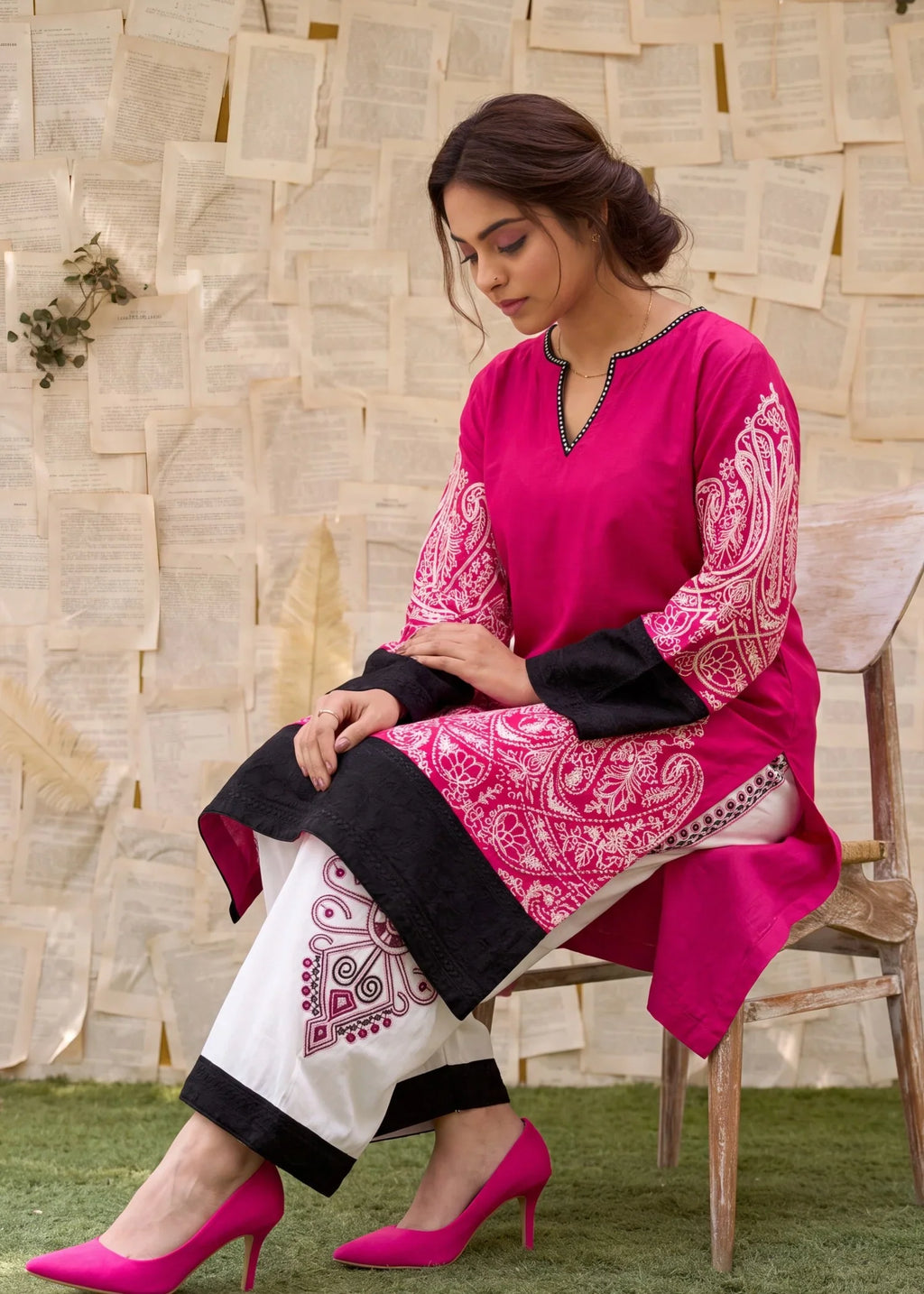 Qamariya Premium Fabric Pakistani Summer Dresses - Sahiba-clothing - 7