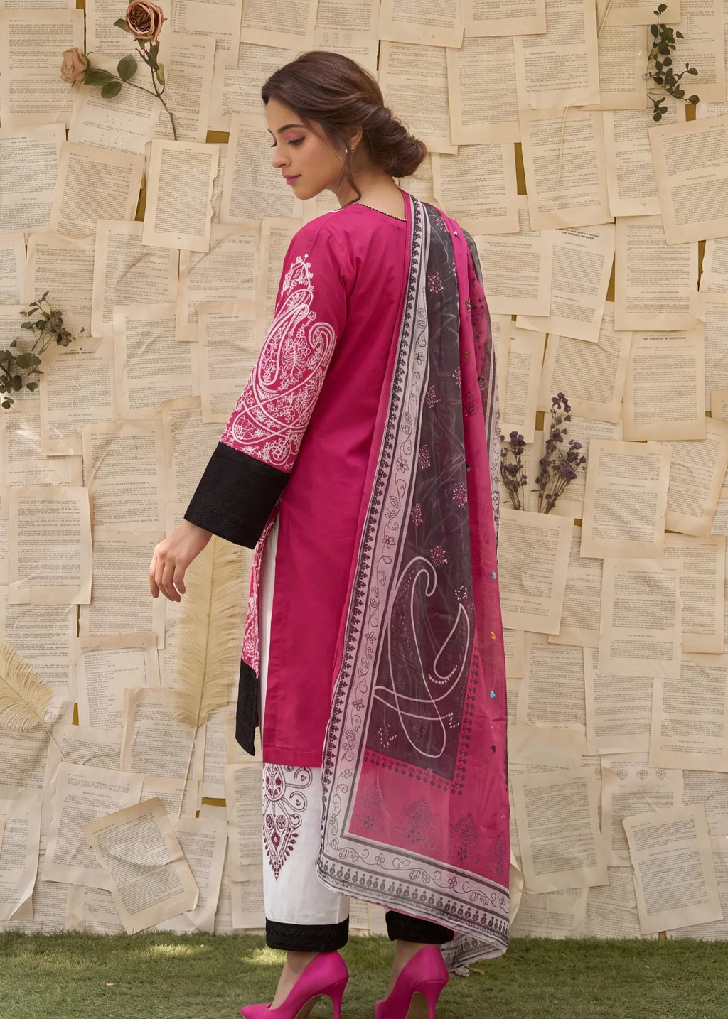 Qamariya Premium Fabric Pakistani Summer Dresses - Sahiba-clothing - 2