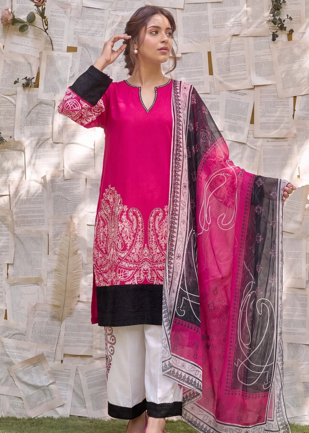 Qamariya Premium Fabric Pakistani Summer Dresses - Sahiba-clothing - 1
