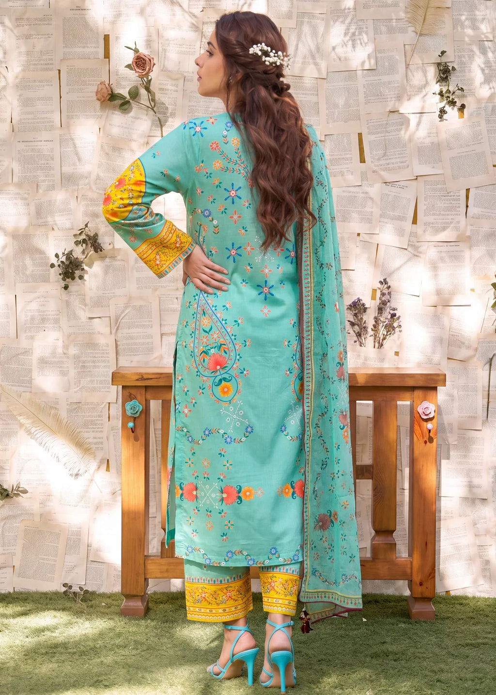 Zerbaft Premium Fabric Pakistani Summer Dresses - Sahiba-clothing - 2
