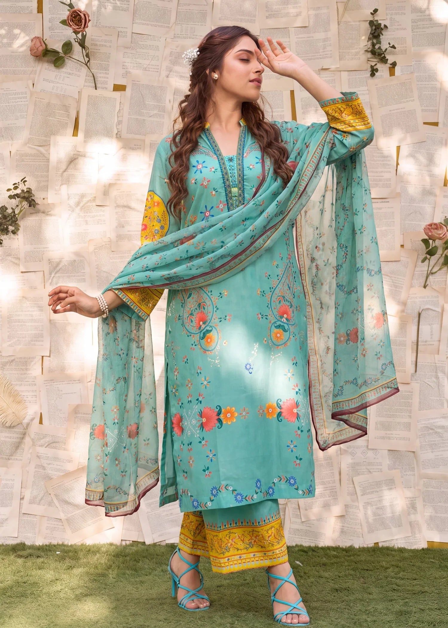 Zerbaft Premium Fabric Pakistani Summer Dresses - Sahiba-clothing - 1