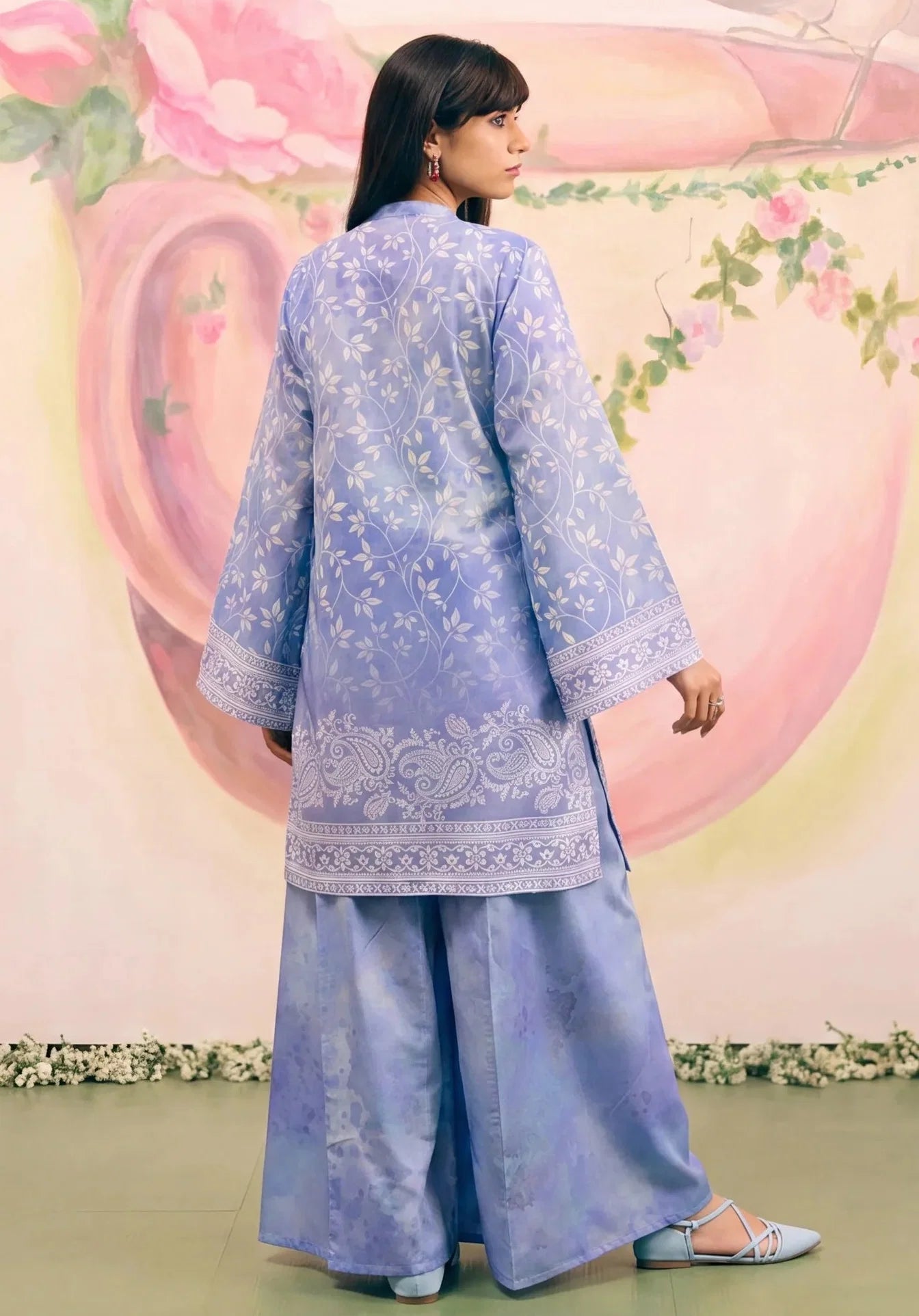 Pehlaj Blue Premium Fabric Pakistani Summer Dresses - Sahiba-clothing - 2