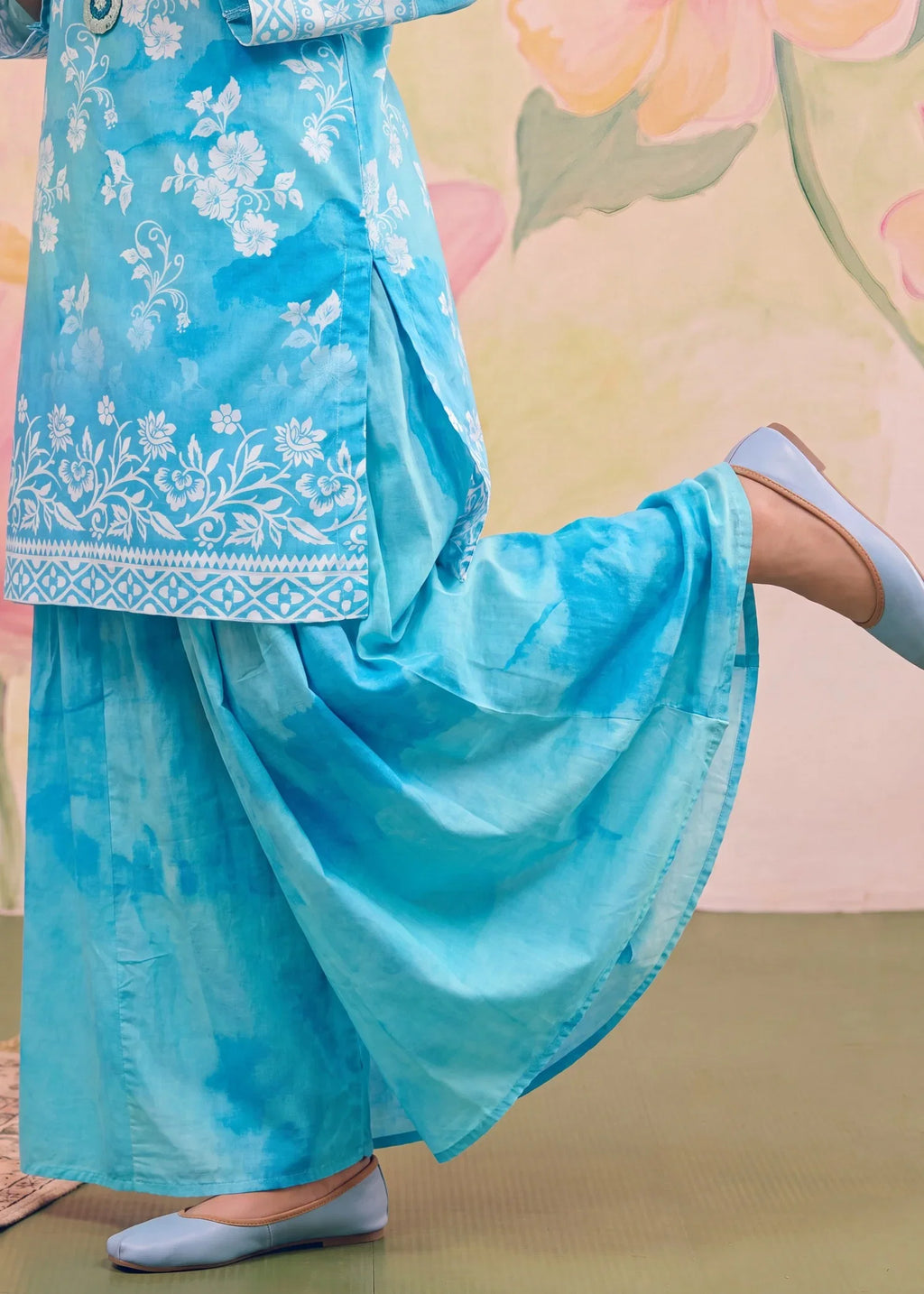 Adiba Blue Premium Fabric Pakistani Summer Dresses - Sahiba-clothing - 4