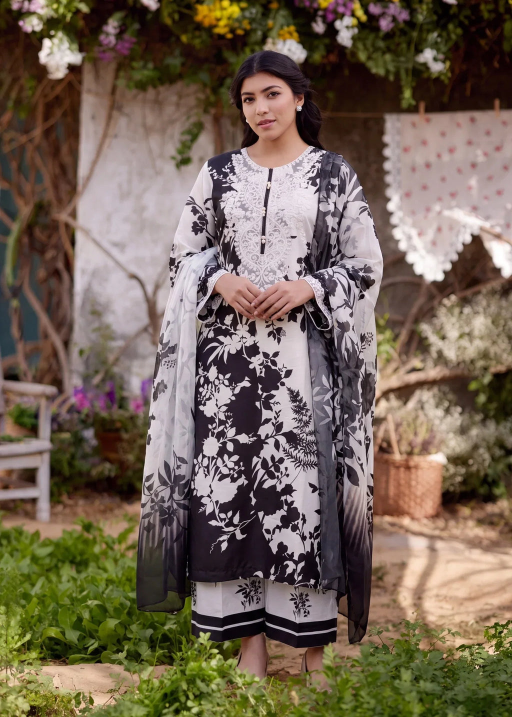 Jannat Premium Fabric Pakistani Summer Dresses - Sahiba-clothing - 1