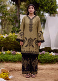 Qalamkar Mehndi Premium Fabric Pakistani Summer Dresses - Sahiba-clothing - 1