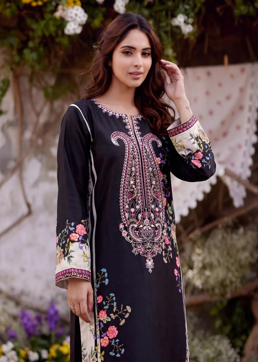Shab-e-Naaz Premium Fabric Pakistani Summer Dresses - Sahiba-clothing - 4