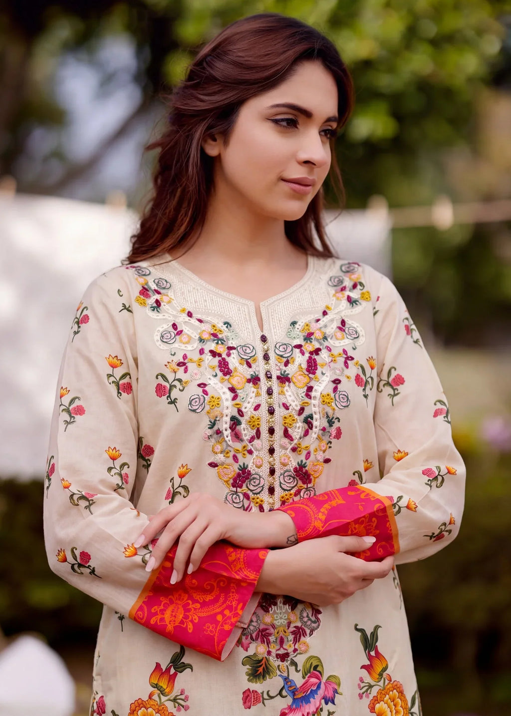 Zarnisham Premium Fabric Pakistani Summer Dresses - Sahiba-clothing - 4