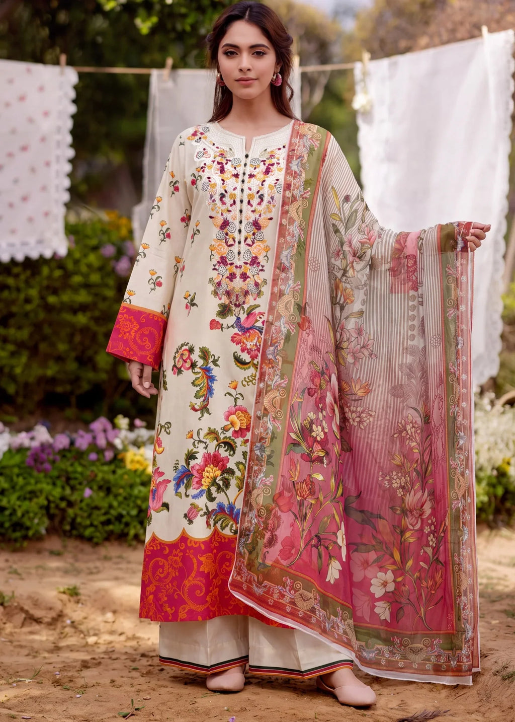 Zarnisham Premium Fabric Pakistani Summer Dresses - Sahiba-clothing - 1
