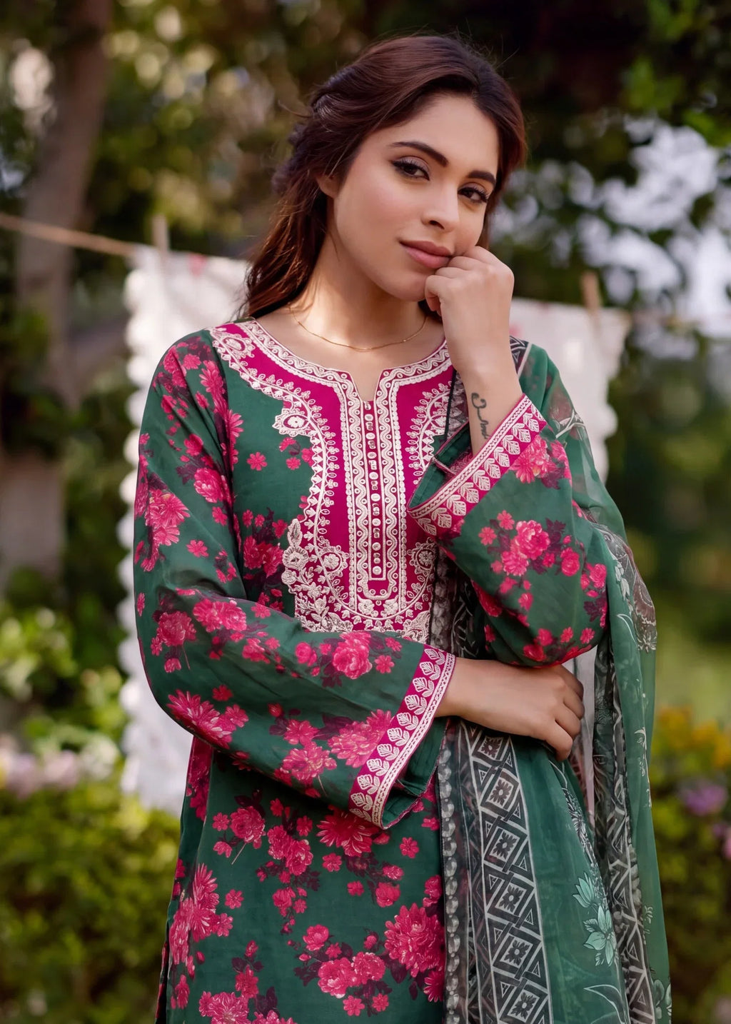 Gulziba Premium Fabric Pakistani Summer Dresses - Sahiba-clothing - 5
