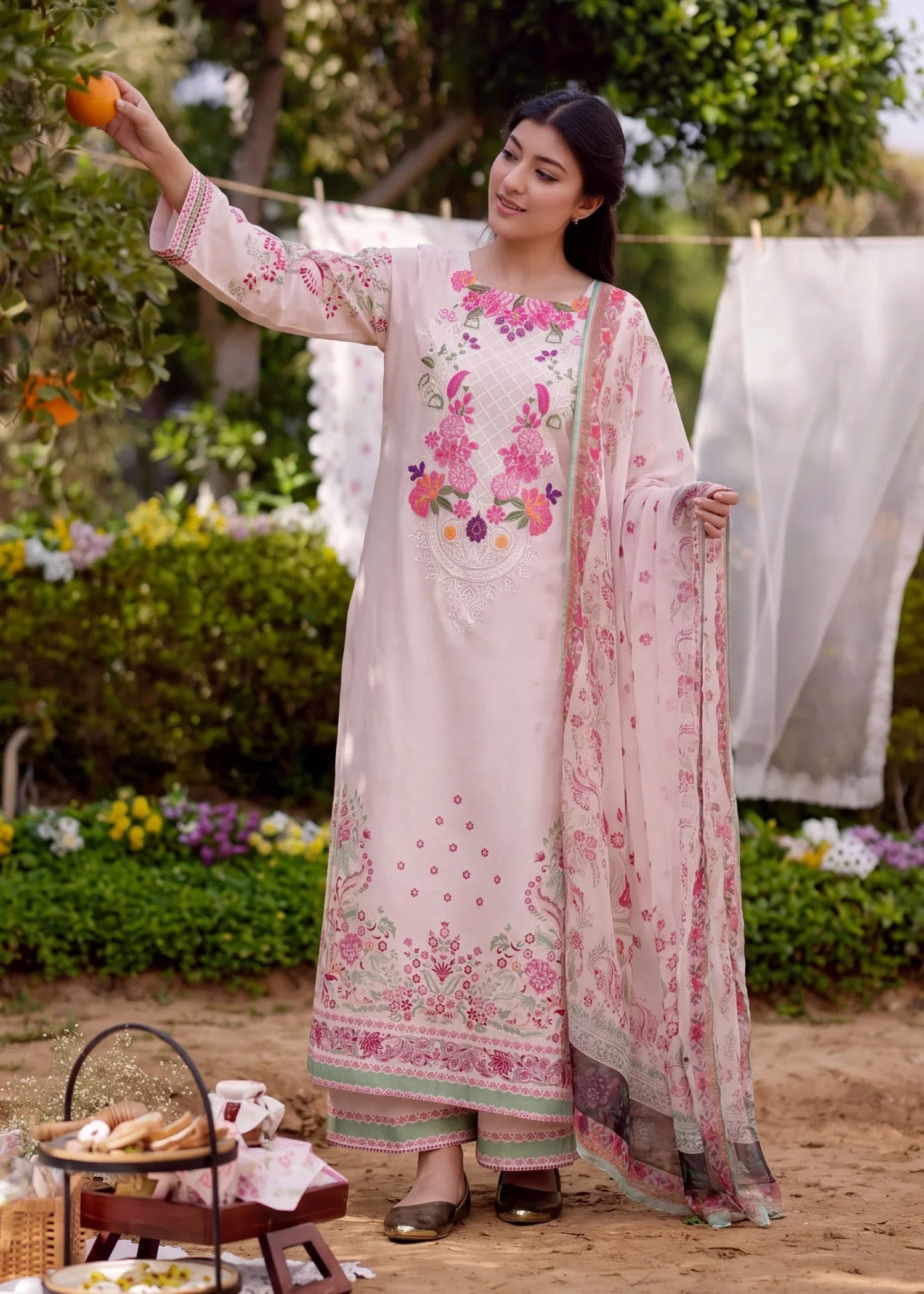 Pekar-e-rana Premium Fabric Pakistani Summer Dresses - Sahiba-clothing - 1