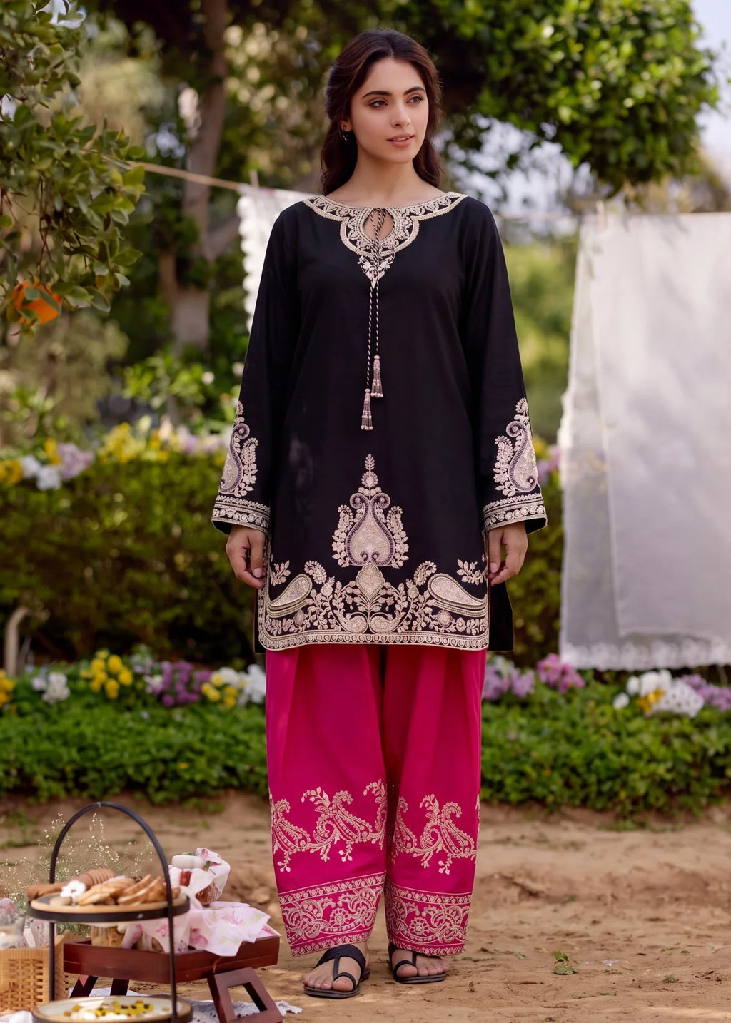 Zarkash Premium Fabric Pakistani Summer Dresses - Sahiba-clothing - 1
