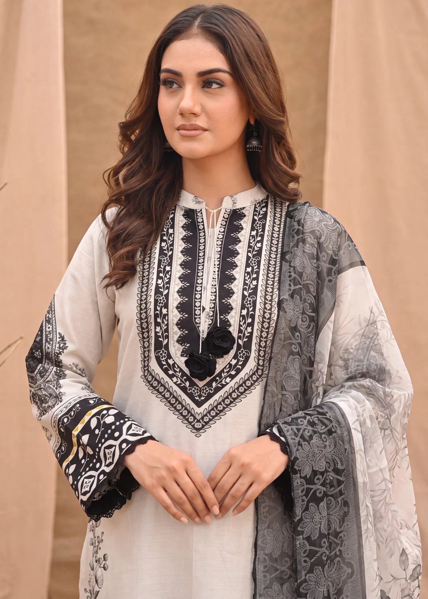 Barzeena Premium Fabric Pakistani Summer Dresses - Sahiba-clothing - 5