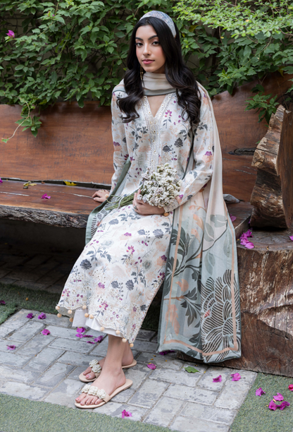 EDEN GARDEN CHAPTER 2 D10 Chiffon Pakistani Summer Dresses - Humdum - 3