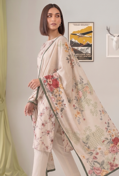 Floral Lawn Cotton Pakistani Summer Dresses - Humdum - 2