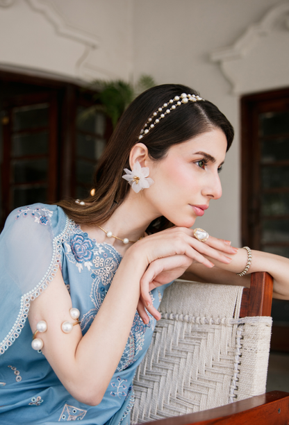 Meraki'2 - D04 Organza Pakistani Summer Dresses - Humdum - 5