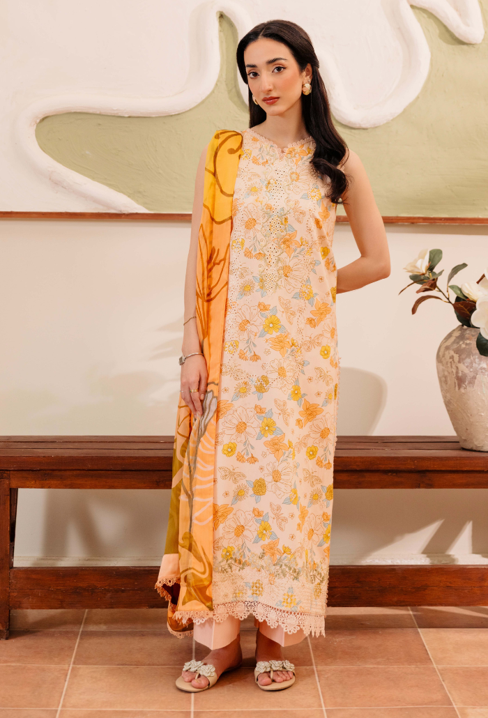 MIRAL - D02 Chiffon Pakistani Winter Dresses - Humdum - 1