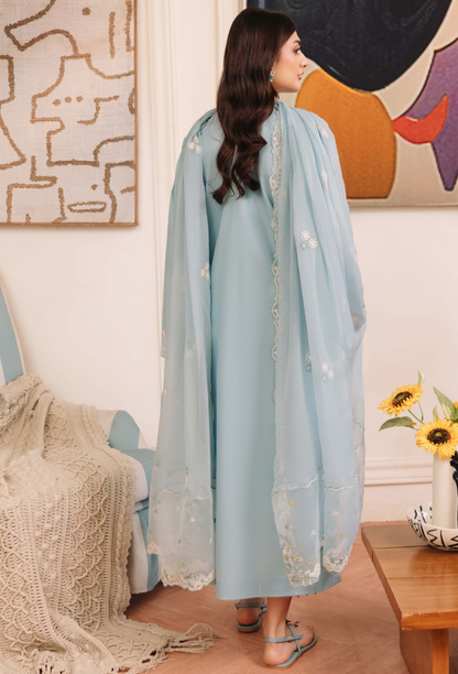 Mirha'2 - D05 Organza Pakistani Summer Dresses - Humdum - 2
