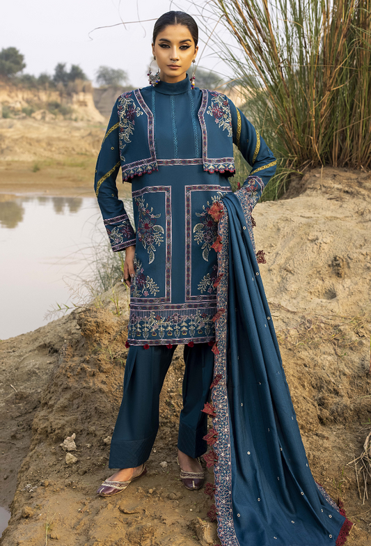 Sierra-D03 Premium Fabric Pakistani Winter Dresses - Humdum - 1