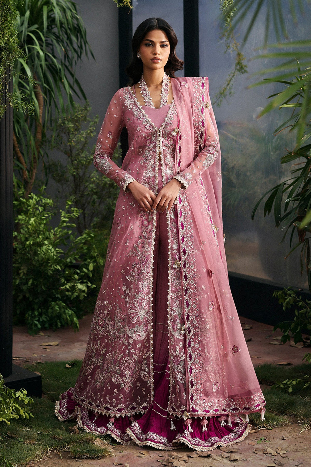 Seraira Organza Pakistani Formal Dresses - Afrozeh - 1