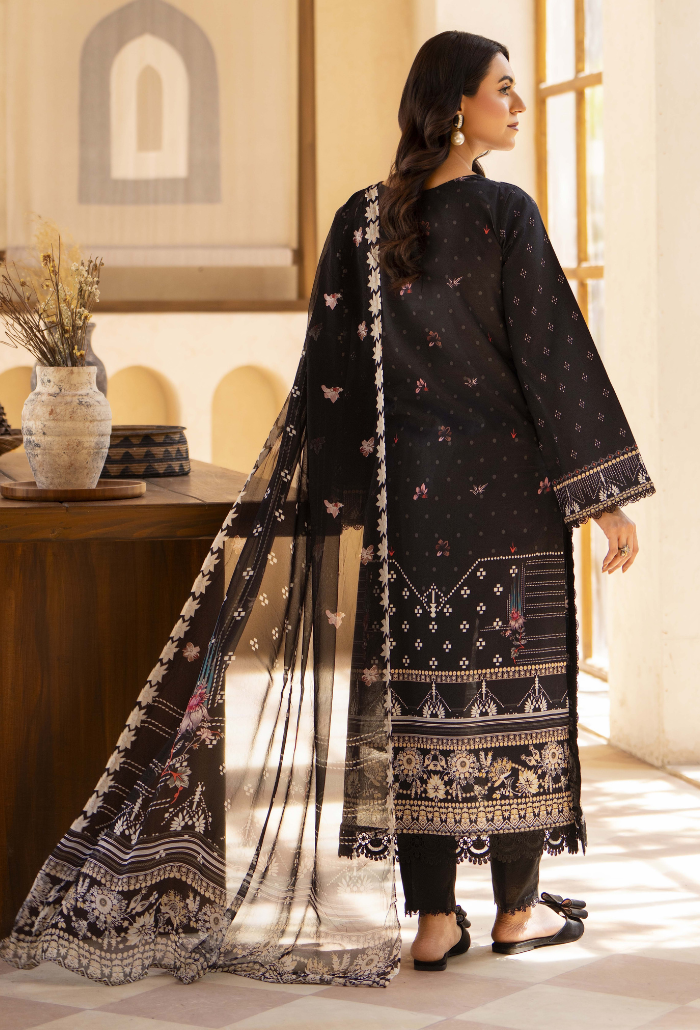 Zarwisha-D02 Chiffon Pakistani Summer Dresses - Humdum - 3