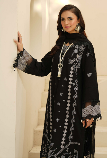 Mushak - D03 Chiffon Pakistani Winter Dresses - Humdum - 3