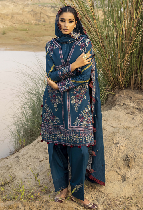 Sierra-D03 Premium Fabric Pakistani Winter Dresses - Humdum - 2