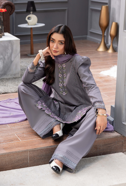 Fareeha - D05 Chiffon Pakistani Winter Dresses - Humdum - 4
