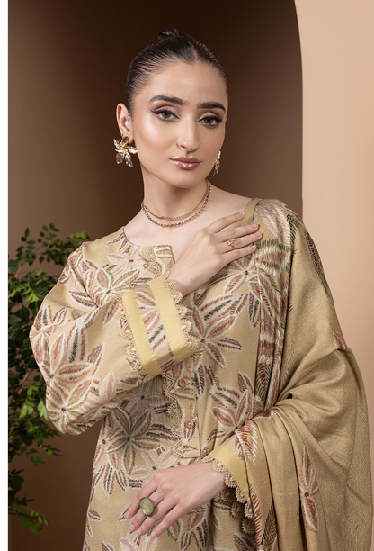 Zara - D03 Khaddar Pakistani Winter Dresses - Humdum - 4