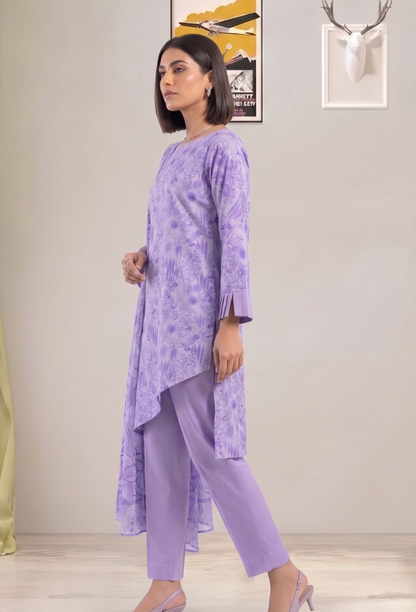 Floral Lawn Cotton Pakistani Summer Dresses - Humdum - 2
