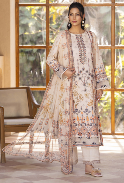 Zarwisha-D05 Chiffon Pakistani Summer Dresses - Humdum - 3