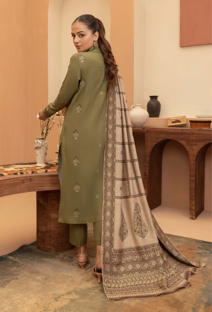 Carvan-D04 Premium Fabric Pakistani Winter Dresses - Humdum - 3