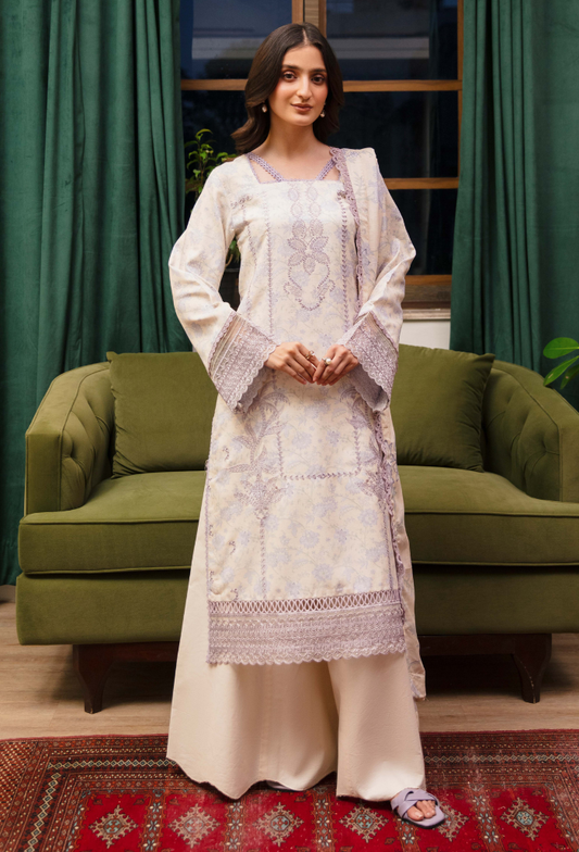 LAIBA - D05 Organza Pakistani Winter Dresses - Humdum - 1