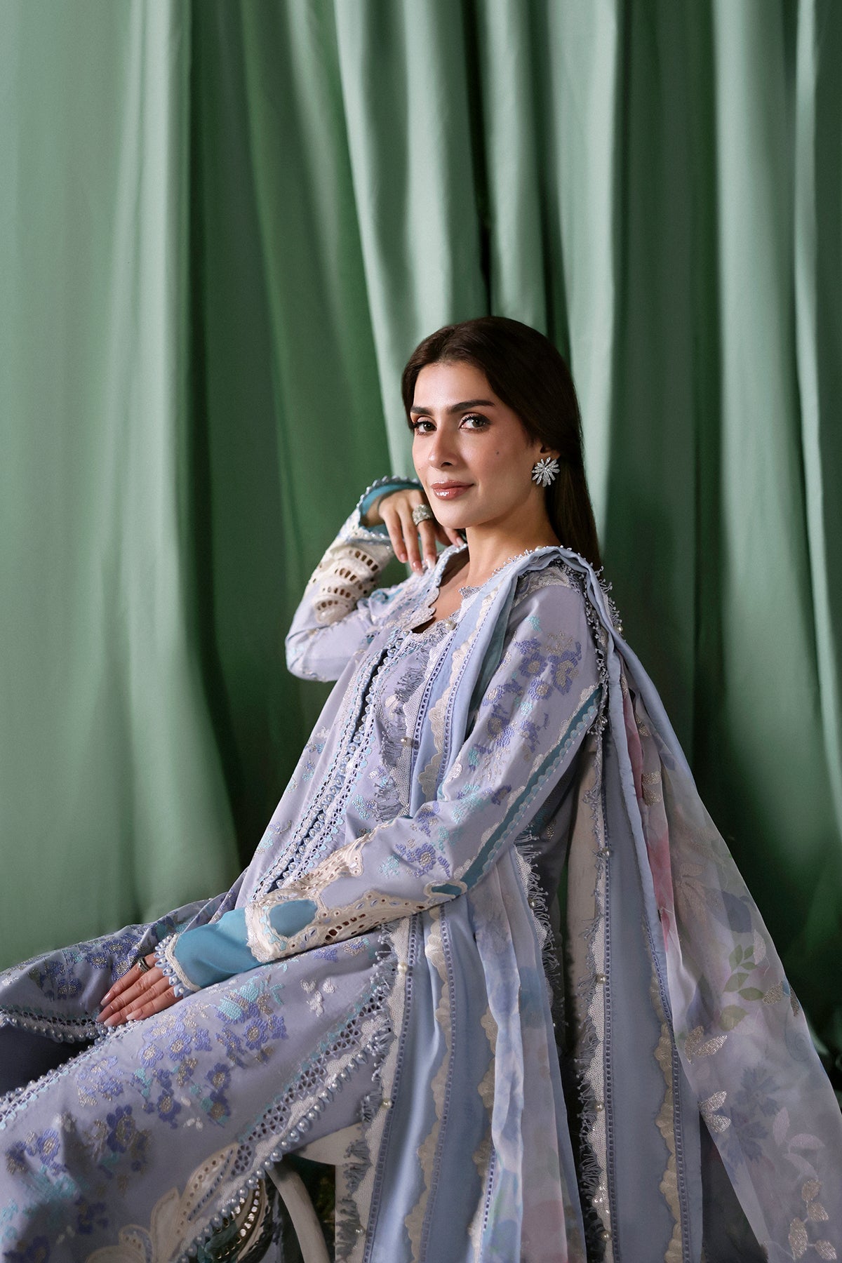 CHLORIS Organza Pakistani Summer Dresses - Afrozeh - 3