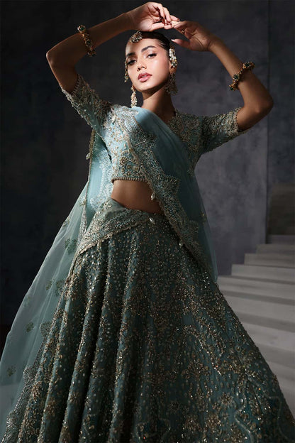 Amore Raw Silk Pakistani Formal Dresses - Afrozeh - 9