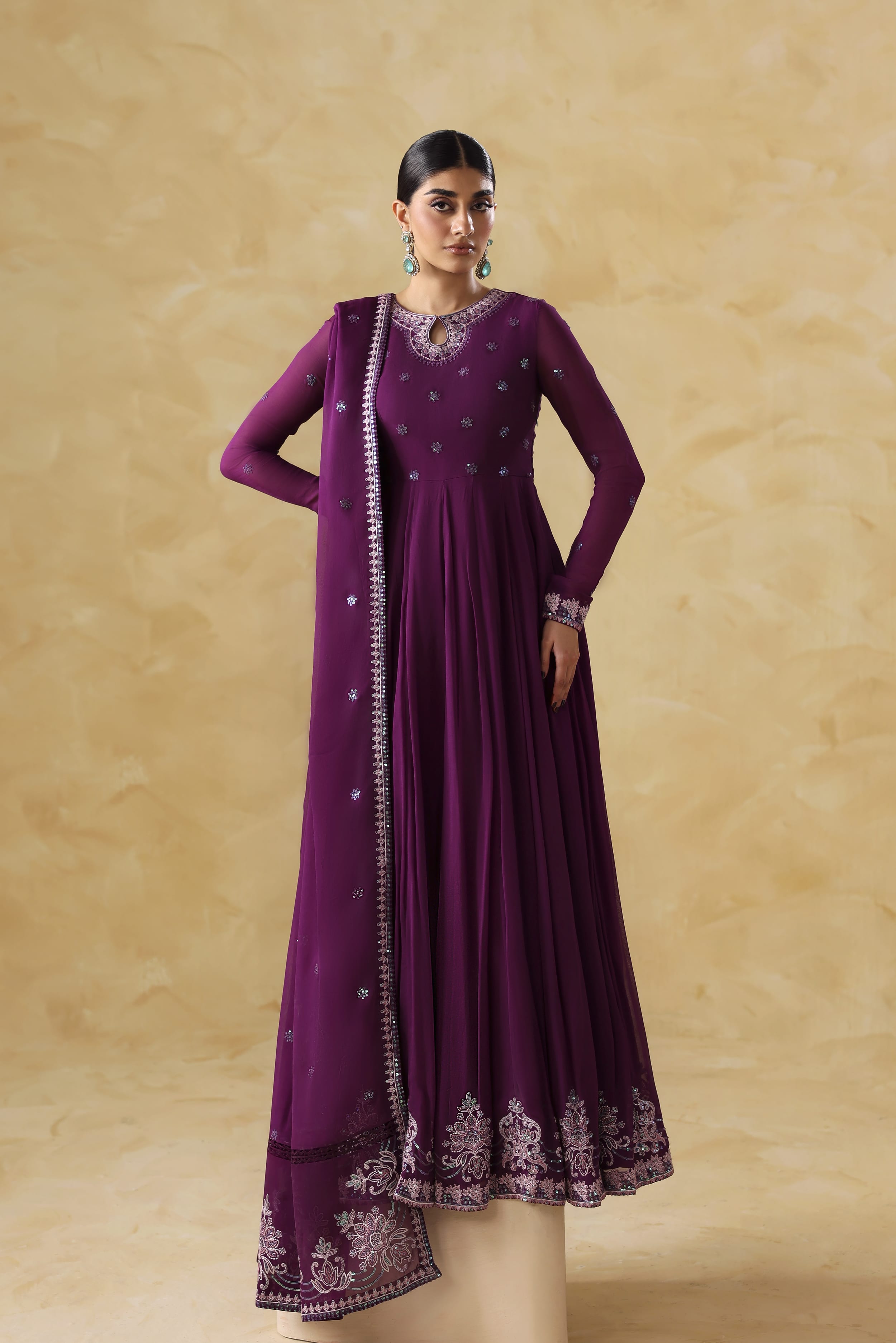 Aurea Raw Silk Pakistani Formal Dresses