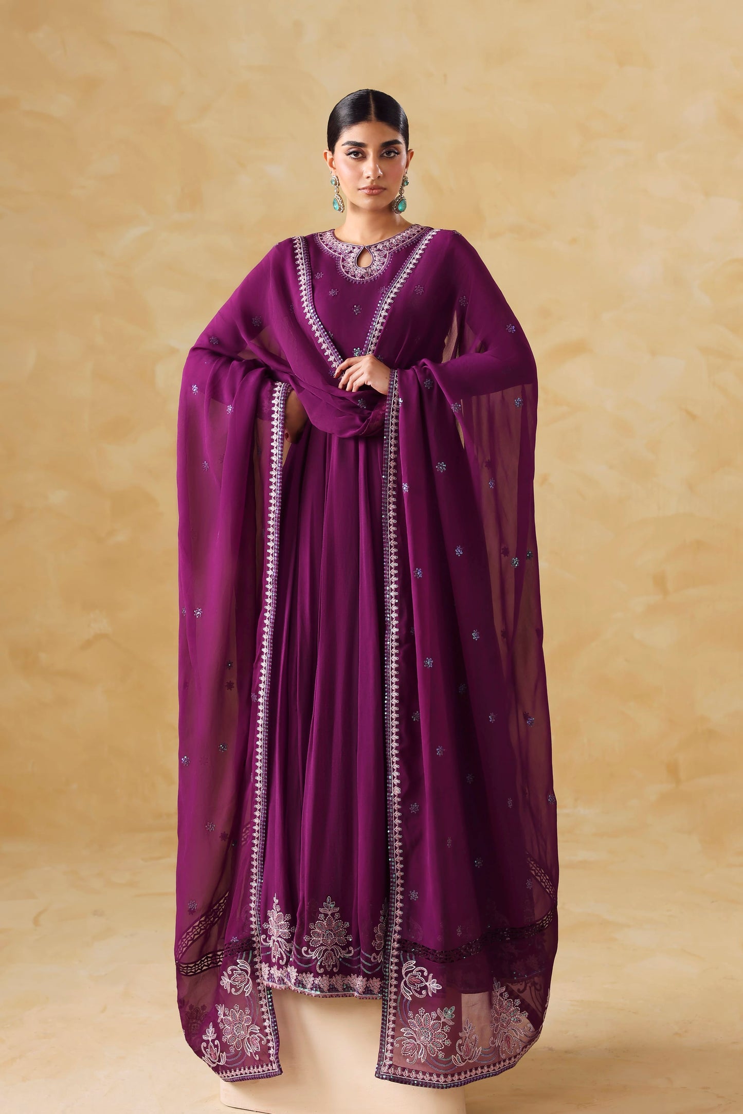 Aurea Raw Silk Pakistani Formal Dresses