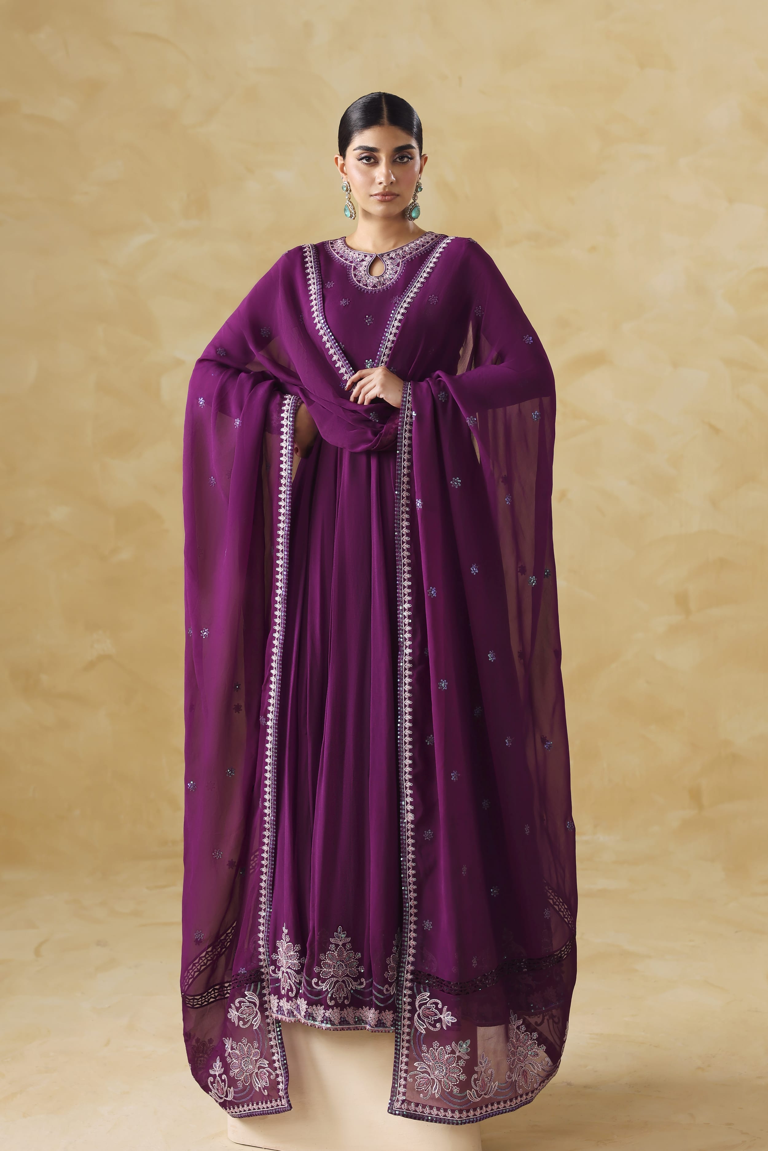 Aurea Raw Silk Pakistani Formal Dresses