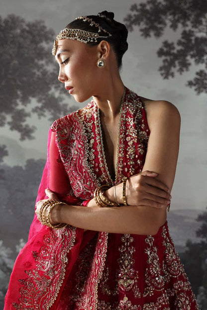 Claude Raw Silk Pakistani Formal Dresses - Afrozeh - 5